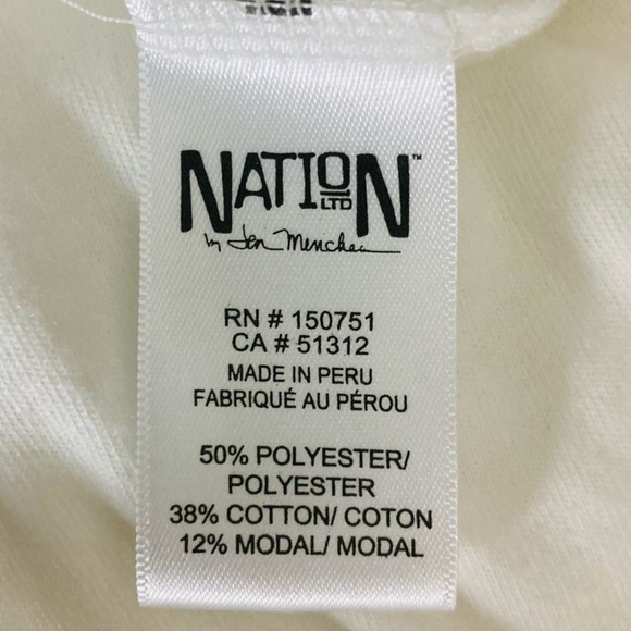 Nation Ltd Tribecca long sleeve slightly sheer ruffle top. Small. - Picture 5 of 8